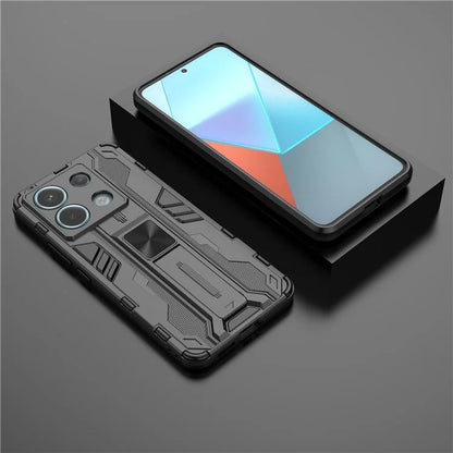 For Xiaomi Redmi Note 13 Pro 5G / Poco X6 5G Kickstand Case Anti-drop Phone Cover