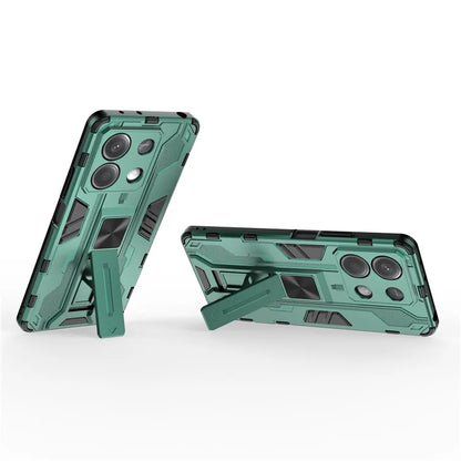 For Xiaomi Redmi Note 13 5G Kickstand Case PC + TPU Hybrid Phone Cover