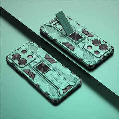 For Xiaomi Redmi Note 13 5G Kickstand Case PC + TPU Hybrid Phone Cover