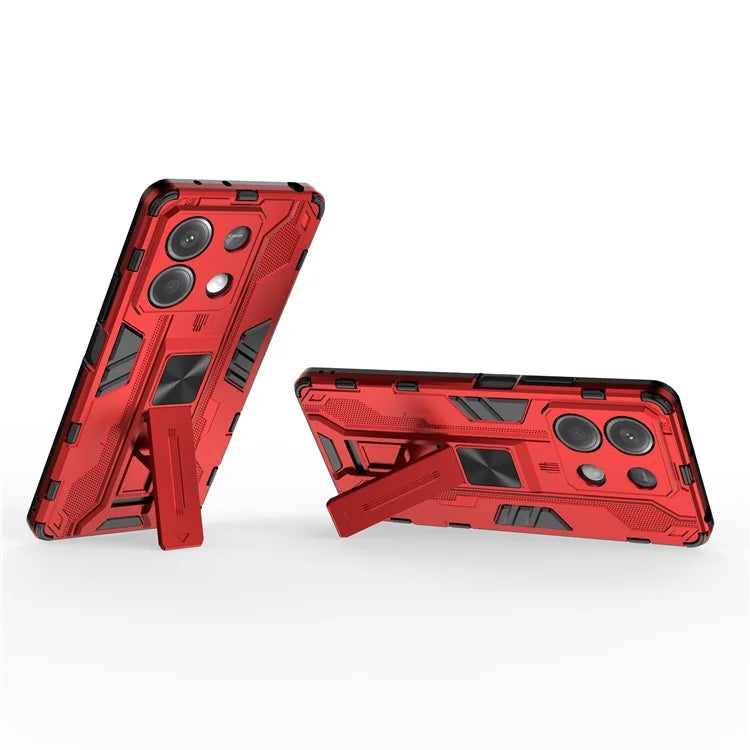 For Xiaomi Redmi Note 13 5G Kickstand Case PC + TPU Hybrid Phone Cover