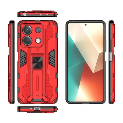 For Xiaomi Redmi Note 13 5G Kickstand Case PC + TPU Hybrid Phone Cover