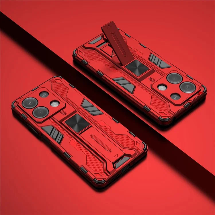 For Xiaomi Redmi Note 13 5G Kickstand Case PC + TPU Hybrid Phone Cover