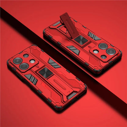 For Xiaomi Redmi Note 13 5G Kickstand Case PC + TPU Hybrid Phone Cover