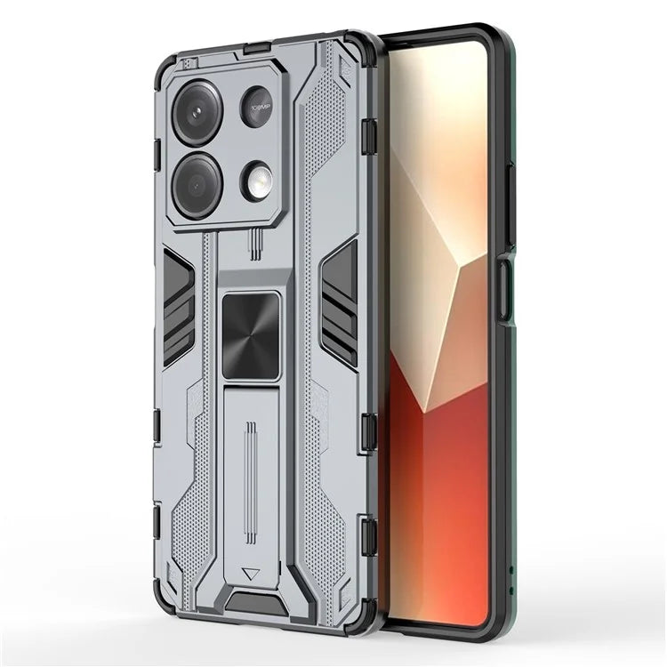 For Xiaomi Redmi Note 13 5G Kickstand Case PC + TPU Hybrid Phone Cover