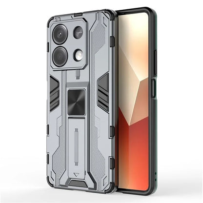 For Xiaomi Redmi Note 13 5G Kickstand Case PC + TPU Hybrid Phone Cover