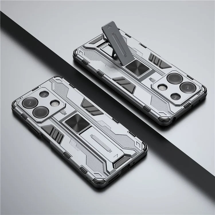 For Xiaomi Redmi Note 13 5G Kickstand Case PC + TPU Hybrid Phone Cover