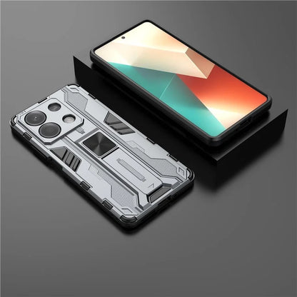 For Xiaomi Redmi Note 13 5G Kickstand Case PC + TPU Hybrid Phone Cover