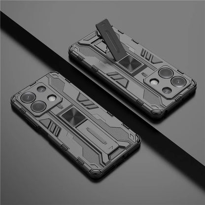 For Xiaomi Redmi Note 13 5G Kickstand Case PC + TPU Hybrid Phone Cover