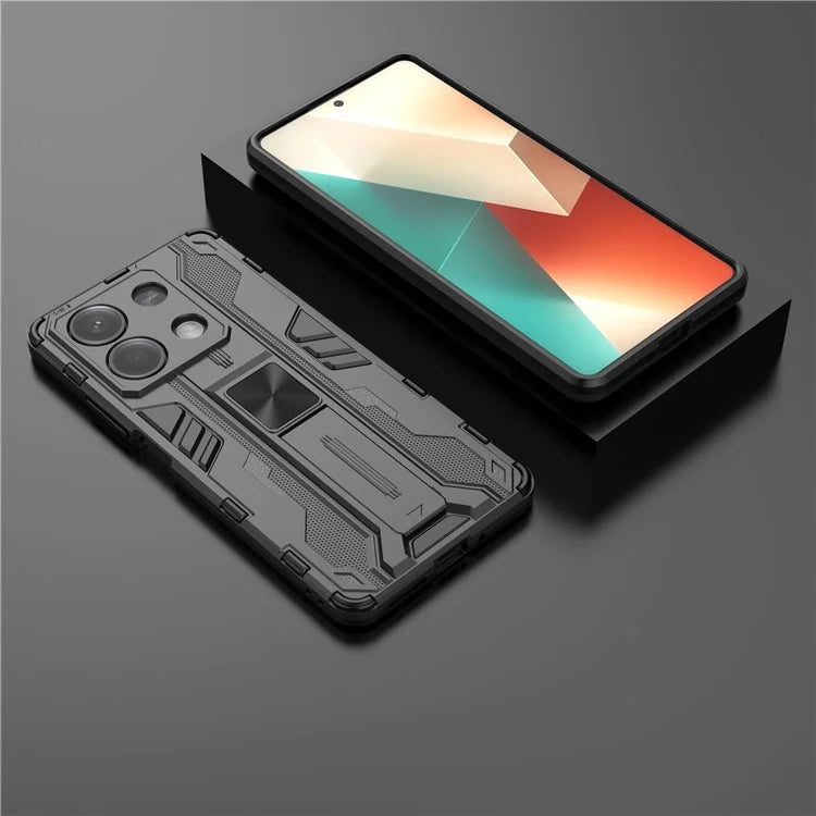 For Xiaomi Redmi Note 13 5G Kickstand Case PC + TPU Hybrid Phone Cover