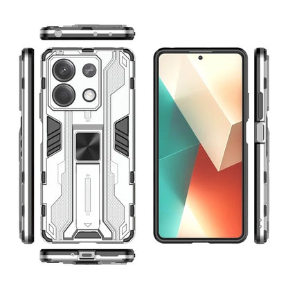 For Xiaomi Redmi Note 13 5G Kickstand Case PC + TPU Hybrid Phone Cover