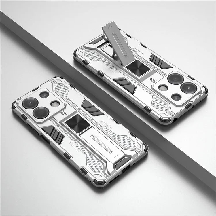 For Xiaomi Redmi Note 13 5G Kickstand Case PC + TPU Hybrid Phone Cover