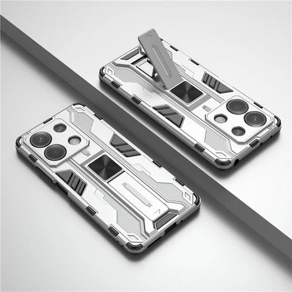 For Xiaomi Redmi Note 13 5G Kickstand Case PC + TPU Hybrid Phone Cover