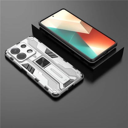 For Xiaomi Redmi Note 13 5G Kickstand Case PC + TPU Hybrid Phone Cover