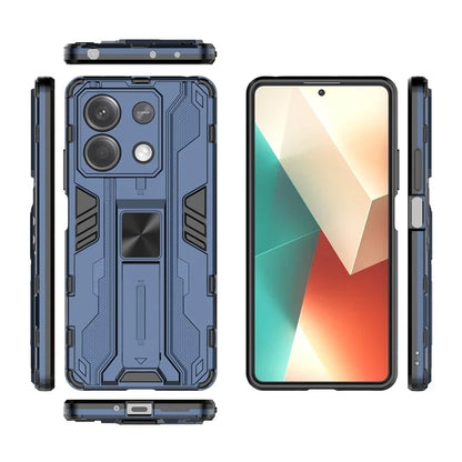 For Xiaomi Redmi Note 13 5G Kickstand Case PC + TPU Hybrid Phone Cover