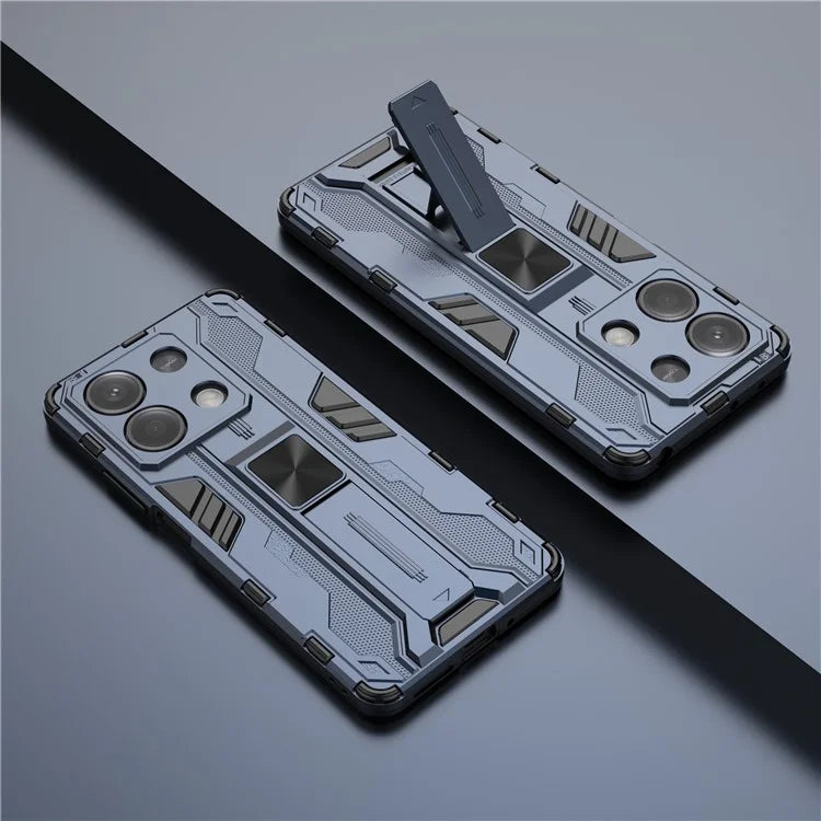 For Xiaomi Redmi Note 13 5G Kickstand Case PC + TPU Hybrid Phone Cover