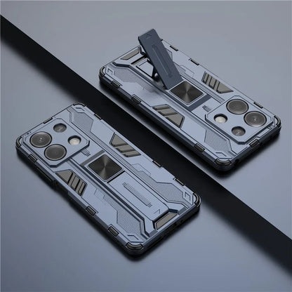 For Xiaomi Redmi Note 13 5G Kickstand Case PC + TPU Hybrid Phone Cover