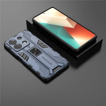 For Xiaomi Redmi Note 13 5G Kickstand Case PC + TPU Hybrid Phone Cover
