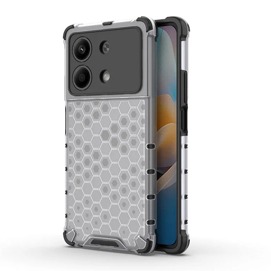 For Xiaomi Redmi Note 13R Pro 5G Phone Case Honeycomb Design Anti-drop Cover