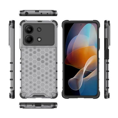 For Xiaomi Redmi Note 13R Pro 5G Phone Case Honeycomb Design Anti-drop Cover