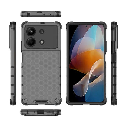 For Xiaomi Redmi Note 13R Pro 5G Phone Case Honeycomb Design Anti-drop Cover