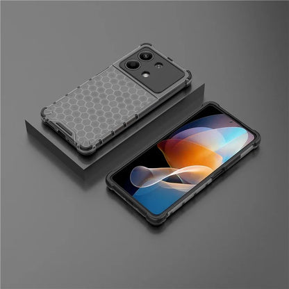 For Xiaomi Redmi Note 13R Pro 5G Phone Case Honeycomb Design Anti-drop Cover
