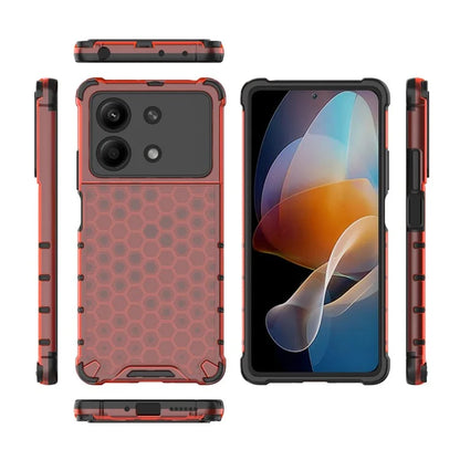 For Xiaomi Redmi Note 13R Pro 5G Phone Case Honeycomb Design Anti-drop Cover