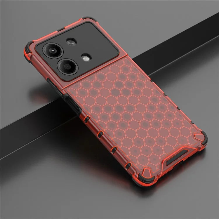For Xiaomi Redmi Note 13R Pro 5G Phone Case Honeycomb Design Anti-drop Cover