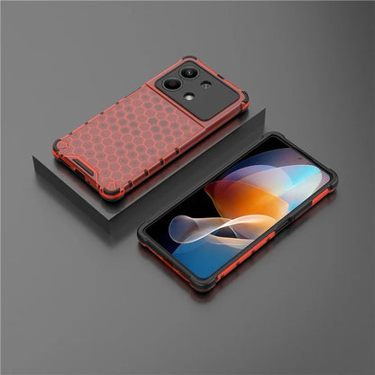 For Xiaomi Redmi Note 13R Pro 5G Phone Case Honeycomb Design Anti-drop Cover