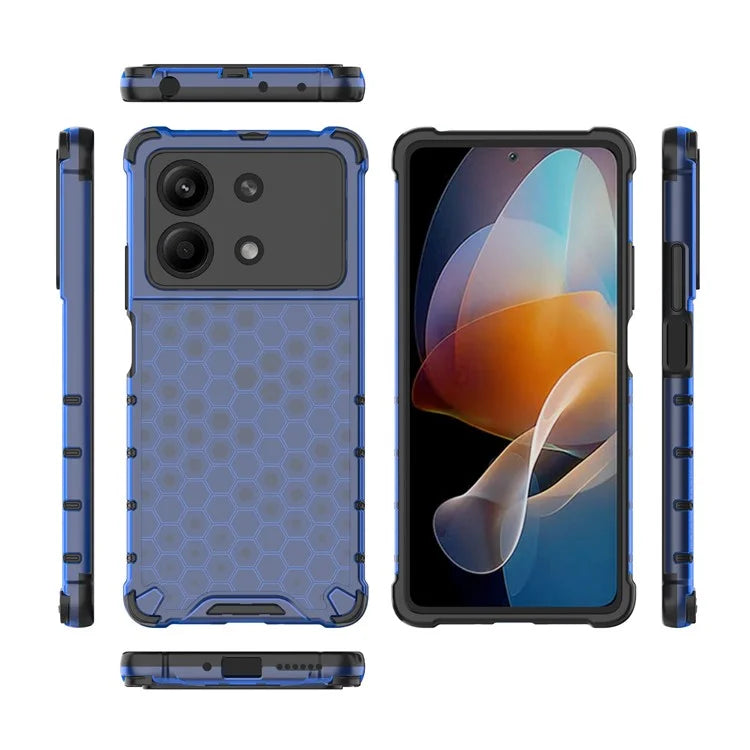For Xiaomi Redmi Note 13R Pro 5G Phone Case Honeycomb Design Anti-drop Cover