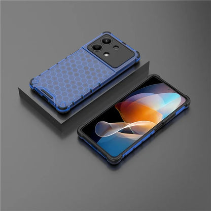 For Xiaomi Redmi Note 13R Pro 5G Phone Case Honeycomb Design Anti-drop Cover
