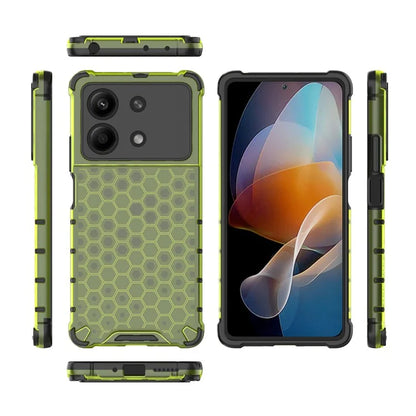 For Xiaomi Redmi Note 13R Pro 5G Phone Case Honeycomb Design Anti-drop Cover
