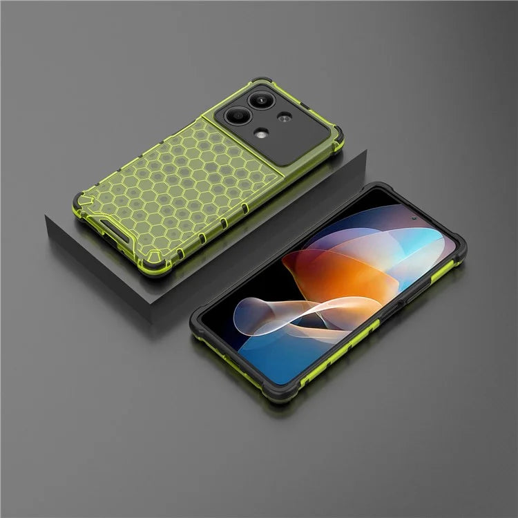 For Xiaomi Redmi Note 13R Pro 5G Phone Case Honeycomb Design Anti-drop Cover