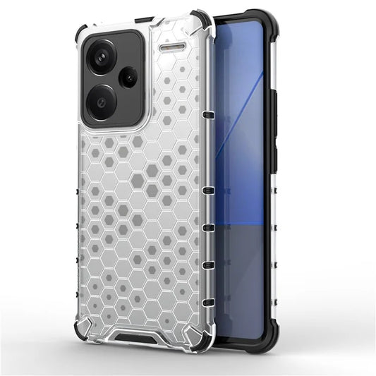 For Xiaomi Redmi Note 13 Pro+ 5G Case PC + TPU Phone Cover Honeycomb Design