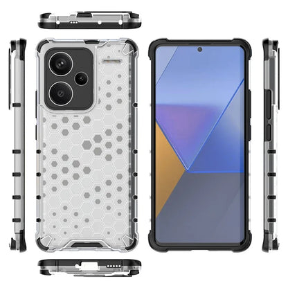 For Xiaomi Redmi Note 13 Pro+ 5G Case PC + TPU Phone Cover Honeycomb Design