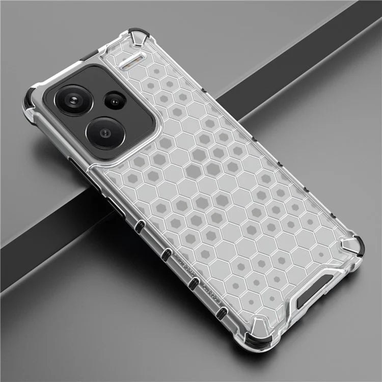 For Xiaomi Redmi Note 13 Pro+ 5G Case PC + TPU Phone Cover Honeycomb Design