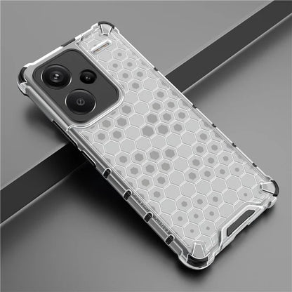 For Xiaomi Redmi Note 13 Pro+ 5G Case PC + TPU Phone Cover Honeycomb Design