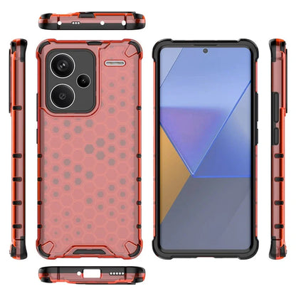 For Xiaomi Redmi Note 13 Pro+ 5G Case PC + TPU Phone Cover Honeycomb Design