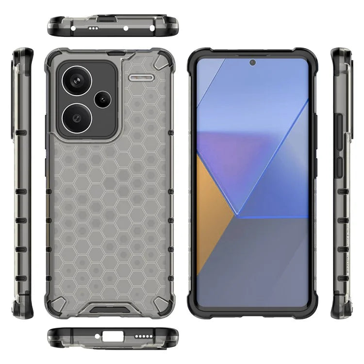 For Xiaomi Redmi Note 13 Pro+ 5G Case PC + TPU Phone Cover Honeycomb Design