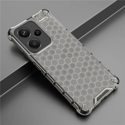 For Xiaomi Redmi Note 13 Pro+ 5G Case PC + TPU Phone Cover Honeycomb Design