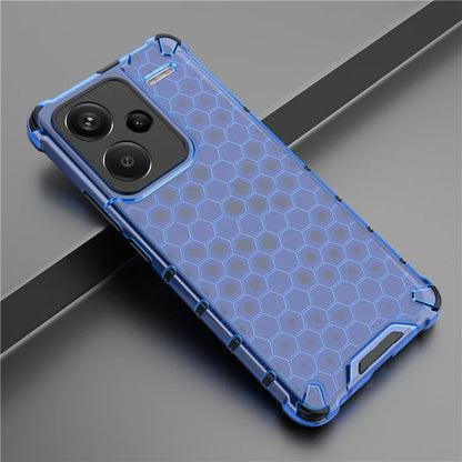 For Xiaomi Redmi Note 13 Pro+ 5G Case PC + TPU Phone Cover Honeycomb Design