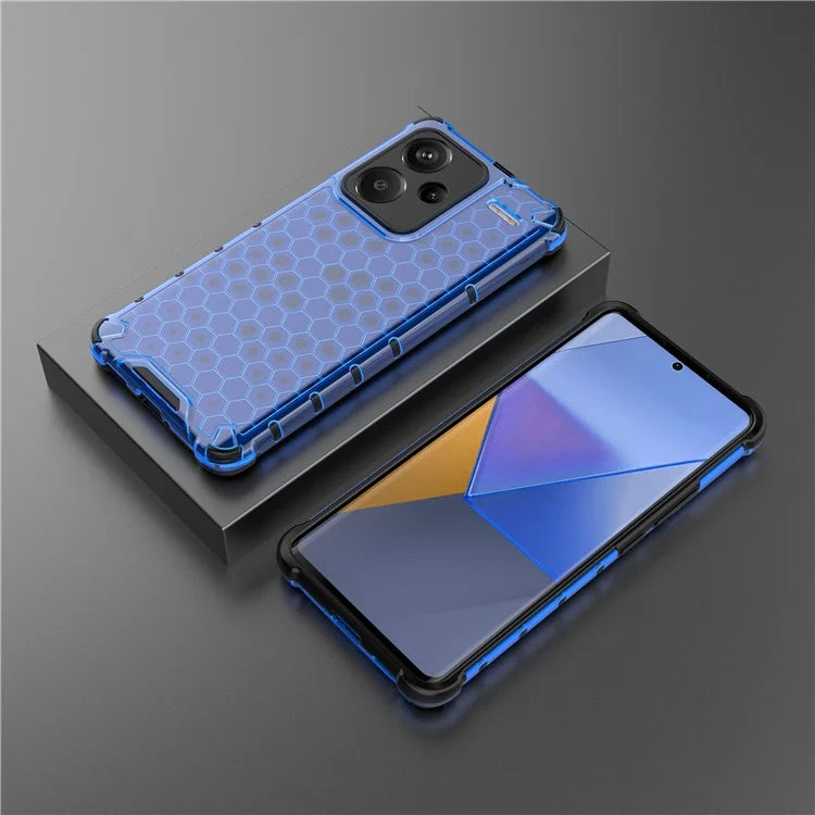 For Xiaomi Redmi Note 13 Pro+ 5G Case PC + TPU Phone Cover Honeycomb Design