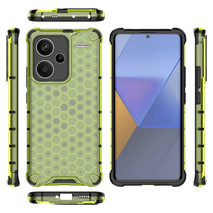 For Xiaomi Redmi Note 13 Pro+ 5G Case PC + TPU Phone Cover Honeycomb Design