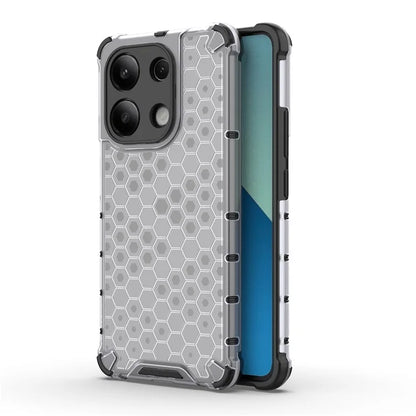 For Xiaomi Redmi Note 13 4G Case Honeycomb Design PC + TPU Phone Cover