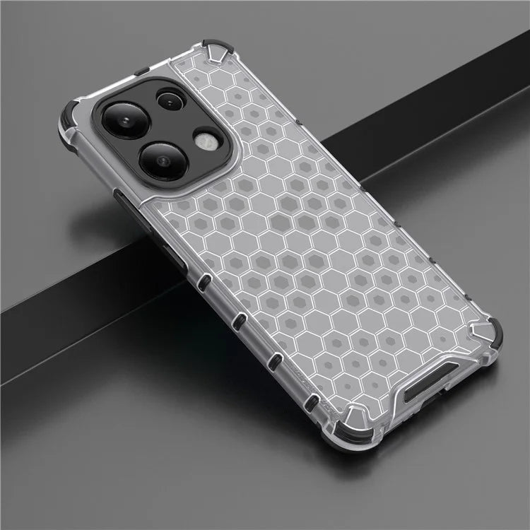 For Xiaomi Redmi Note 13 4G Case Honeycomb Design PC + TPU Phone Cover