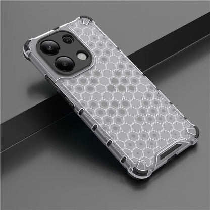 For Xiaomi Redmi Note 13 4G Case Honeycomb Design PC + TPU Phone Cover