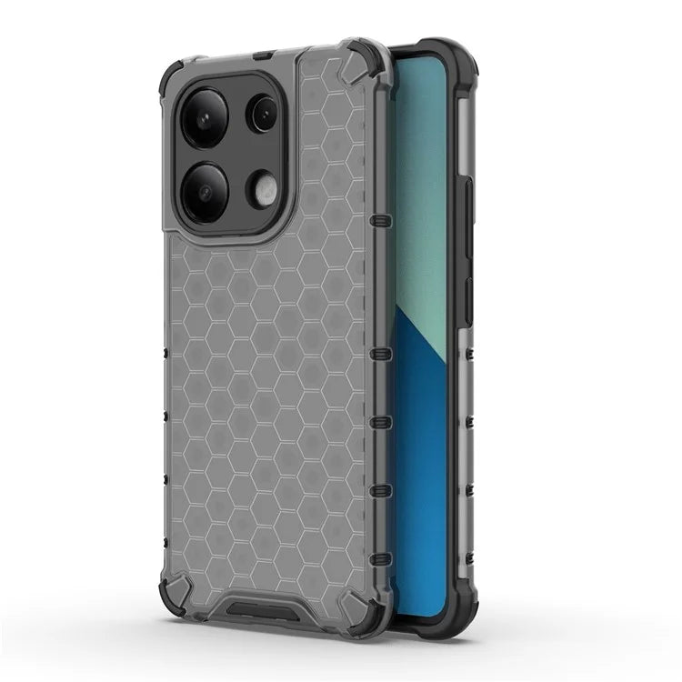 For Xiaomi Redmi Note 13 4G Case Honeycomb Design PC + TPU Phone Cover