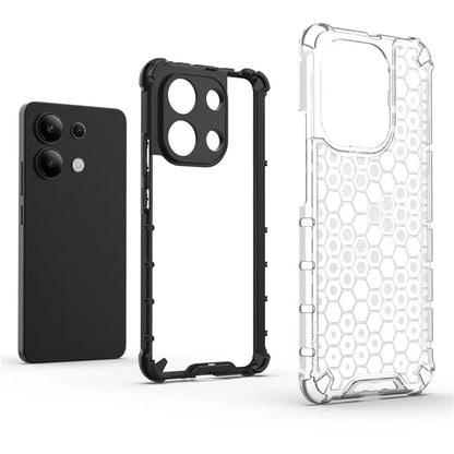 For Xiaomi Redmi Note 13 4G Case Honeycomb Design PC + TPU Phone Cover