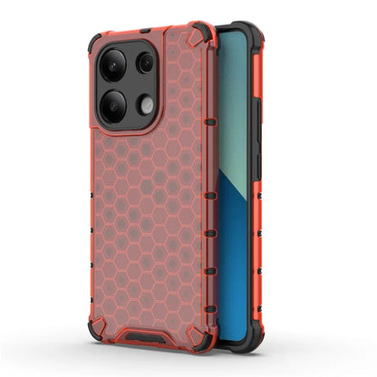 For Xiaomi Redmi Note 13 4G Case Honeycomb Design PC + TPU Phone Cover