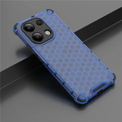 For Xiaomi Redmi Note 13 4G Case Honeycomb Design PC + TPU Phone Cover