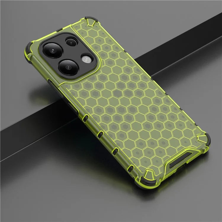 For Xiaomi Redmi Note 13 4G Case Honeycomb Design PC + TPU Phone Cover